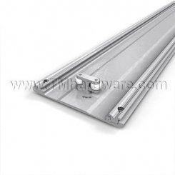 Hawa Concepta 25/30/40/50 Connecting Profile with Guide for Two Pivot Overlay Doors, Full Length