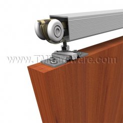 Hager 9821 Aluminum Box Track For Sliding Doors, 250 Lbs.