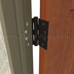 Hager BB1578, Ball Bearing Brass or Stainless Steel Slip-in Hinge for Aluminum Entrance, One Leaf Tapped