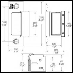 HES 1600CS Complete Pac Electric Strike, Faceplates Included, For Cylindrical and Mortise Latchbolt and Deadbolt Locks