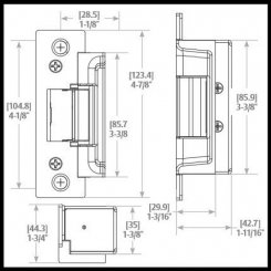 HES 7000 Electric Strike, Preload Solution, For Cylindrical Latchbolts up to a 5/8" Throw and Rim Exit Latchbolts up to a 3/4" Throw