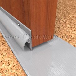 NGP 1015V Door Sweep, 1.1875" Aluminum Casing with Rain Drip and .3125" Vinyl Seal