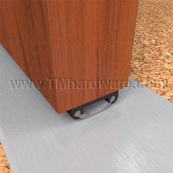 NGP 12V Door Shoe Sweep, Aluminum Track with .5" Vinyl Seal