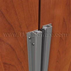 NGP 140S (SET) Meeting Stile, 1.0625" Aluminum Casing with Spring Adjustable .5" Silicone Seal