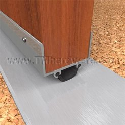 NGP 26N Door Shoe Sweep, U Shaped Aluminum Casing with a .75" Neoprene Seal