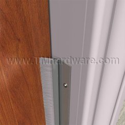 NGP 602 Door Sweep and Perimeter Gasket, .875" Aluminum Casing with .5" Angled Nylon Brush