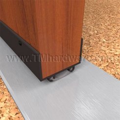 NGP 6V Door Shoe Sweep, U Shaped Aluminum Casing with .5" Vinyl Seal
