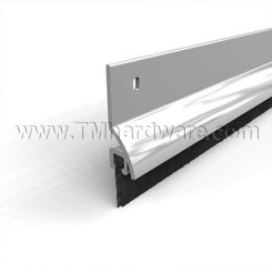 NGP C699 Door Gasket, 1.4375" Aluminum Casing with Rain Drip and .5625" Nylon Brush Seal and EPDM Rubber Insert