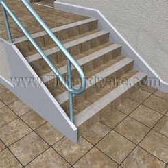 Pemko #19325 Safety Stair Tread Plate,  Aluminum, 6.125" Depth, .25" Riser