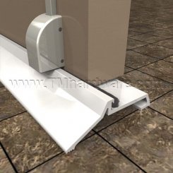 Pemko 185 Aluminum Latching Panic Exit Threshold with Vinyl Seal