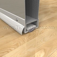 Pemko #2221 Door Shoe Sweep, U Shaped Aluminum with Rain Drip for 1.75" Metal Doors with Inverted Bottom Channel