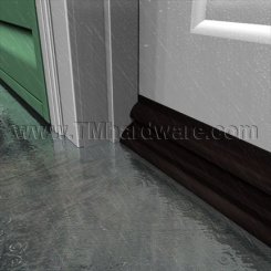 Pemko #223NB Door Shoe Sweep, U Shaped Aluminum with Rain Drip and .25" Nylon Brush