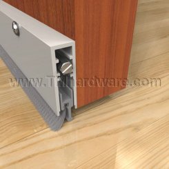 Pemko #4131NB Automatic Door Bottom, Aluminum with Nylon Brush Seal, Narrow Casing, .75" Drop