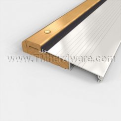 Pemko #95518AW Adjustable Height Threshold, Wood Top with Aluminum Slope, 1.125” H, 5.75” W, 36" Length - QuickShip