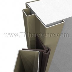PemkoHinge™ #K_FM, Full Mortised Continuous Hinge for Kawneer "Tuffline" Aluminum Doors