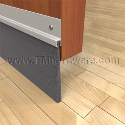 Pemko #18400 Door Sweep, 1.375" Aluminum Casing with 4" Nylon Brush