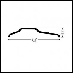Pemko #212 Residential Threshold, Anodized Aluminum with Gentle Slope, 3.5 W and .625” H