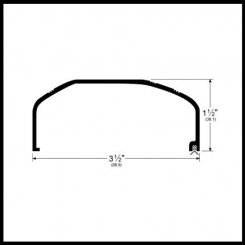 Pemko #231 Residential Threshold, Anodized Aluminum for Large Clearance, 3.50” W and 1.50” H