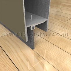 Pemko #90137NB Door Sweep, Mortised Aluminum with 1.375" Nylon Brush