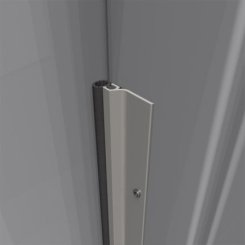 Pemko #303 Door Gasket or Meeting Stile, Aluminum with Rubber Bulb Seal .25"