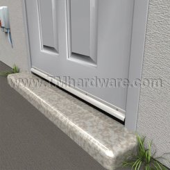 Pemko #345 Aluminum Rain Drip for Bottom of Doors - Narrow, 36" Length, Aluminum Mill Finish