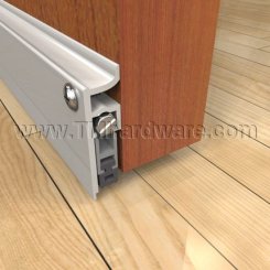 Clear Anodized Pemko Automatic Door Bottom #412 with PemkoPrene seal