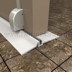 Pemko #2008PK Acoustic Threshold, 4" Aluminum with PemkoPrene Seal, .5" Height