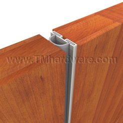 Meeting Stile, 1.375" Aluminum Track with EPDM Bulb Seal, .75" Clearance