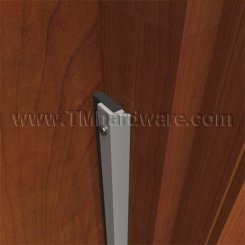 Pemko #332CR3684 Door Gasket, .56" Aluminum Casing with Sponge EPDM Seal -  Clear Anodized Aluminum