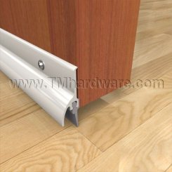 Aluminum Door Bottom Sweep with Rain Drip Cap and Vinyl Fin Seal