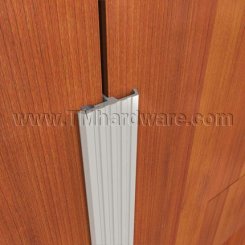 Pemko #355 Meeting Stile, Aluminum or Bronze 'T' Casing with Brush or Rubber Seal