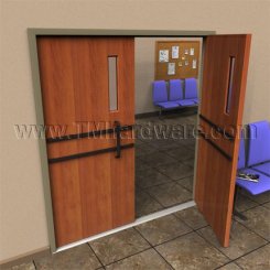 Rockwood 27, 28 Set of Push Bars and Short Mounted Pull, Push Bar up to 36"