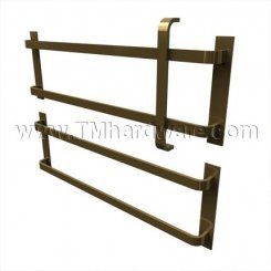 Rockwood 35, 36 Set of Mounted Pull on Push Bars and Two Push Bars With Base Plates, Push Bar up to 36"