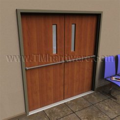 Rockwood 51 Push Bar With Slip-On End Brackets, 24" - 36"