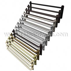 Rockwood BP47-3 / Series 47, Straight Triple Push/Pull Bar With Base Plates