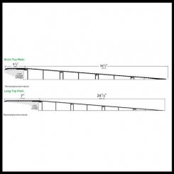 Pemko #R1.75OS Modular Ramp with Top Plate, Aluminum 1.75" Height, 24.875" Length