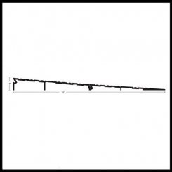 NGP R100 Modular Ramp, Aluminum, 1" Height, 12" Width