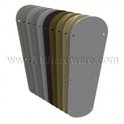 Rockwood 70RE Push Plate, Round Edge, Standard Gauge .050" Thick