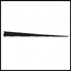 NGP RR42 1" Height Rubber Ramp, 12" Width