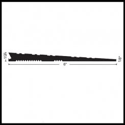 NGP RR952 .5" Height Rubber Ramp, 6" Width