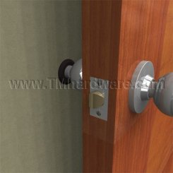 Rockwood #409 Door Stop With Concave Bumper, 2-1/2" Diameter