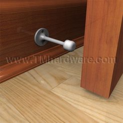 Rockwood 517 Aluminum Baseboard Door Stop, 3-3/4" Projection