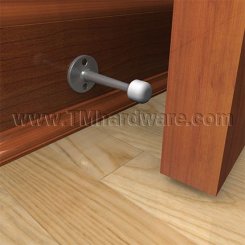 Polished Chrome Rockwood 518 Smooth Baseboard Door Stop