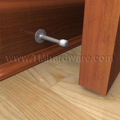 Rockwood 519 Smooth Baseboard Door Stop With Installation Stud, 3-1/4" Projection