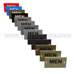 Rockwood #BF680M, Engraved Sign with Braille Translation - "MEN"