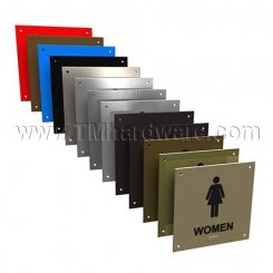 Rockwood #BF685, ADA Tactile Sign with Braille, "WOMEN"