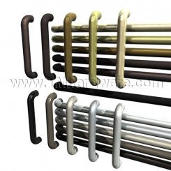 Rockwood Tubular RM351 - RM352 Straight Push Pull Set with a 1.25" Diameter, Pull - up to 18" CTC, Push Bar - up to 36" CTC