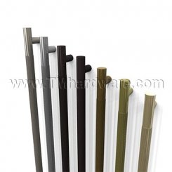 Rockwood LineaMax RM3701 - RM3702 Straight Pull with Grooved Grip Zone - Flat Ends, up to 8FT OA