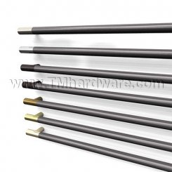 Rockwood NoirMet RM3802 - RM3822 Push Bar - Black Anodized Grip Zone with Contrasting Flat Ends, up to 36" CTC