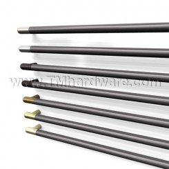Rockwood SoftMet RM2516 Push Bar with Black Santoprene Grip Zone and Contrasting Round Ends, up to 36" CTC